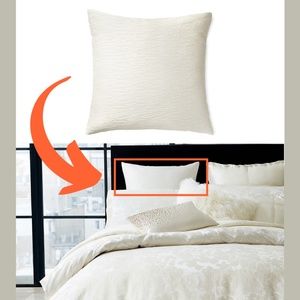 NIB $190 Donna Karan Aura Collection‎ [ 1 ] Euro Pillow Sham